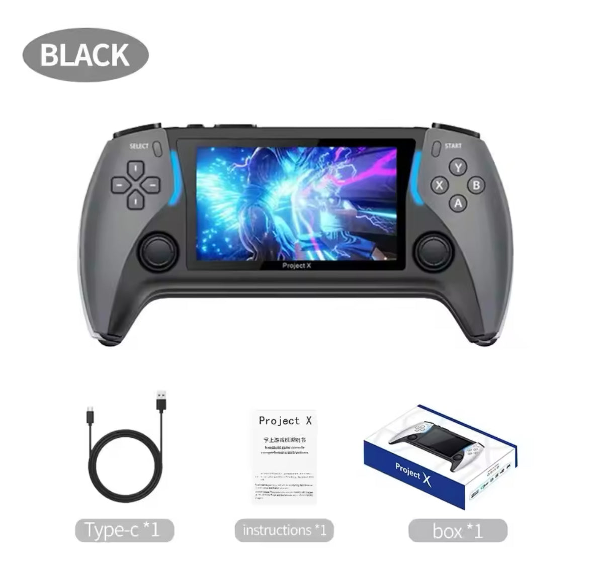 Project X Neo – Console de Jeu Portable HD 4.3” avec Sortie HD & Double Joystick