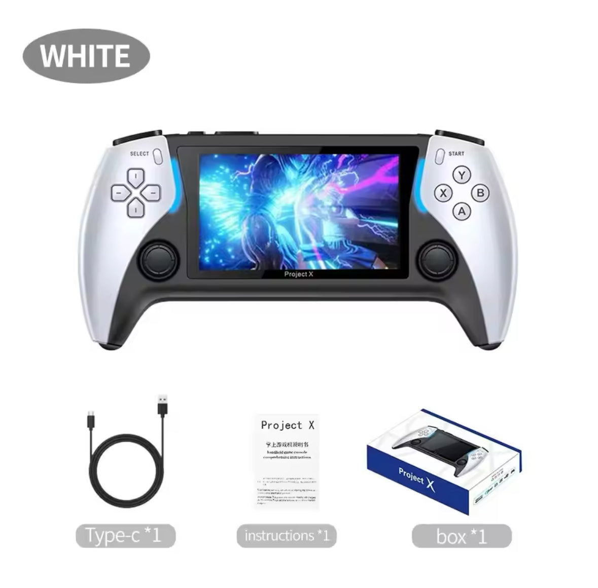 Project X Neo – Console de Jeu Portable HD 4.3” avec Sortie HD & Double Joystick